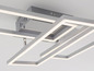 Plafonnier moderne avec éclairage LED de forme rectangulaire.