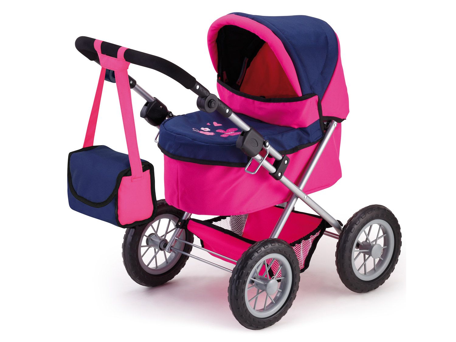 BAYER DESIGN, Poussette de poupée design Trendy (rose/bleu)