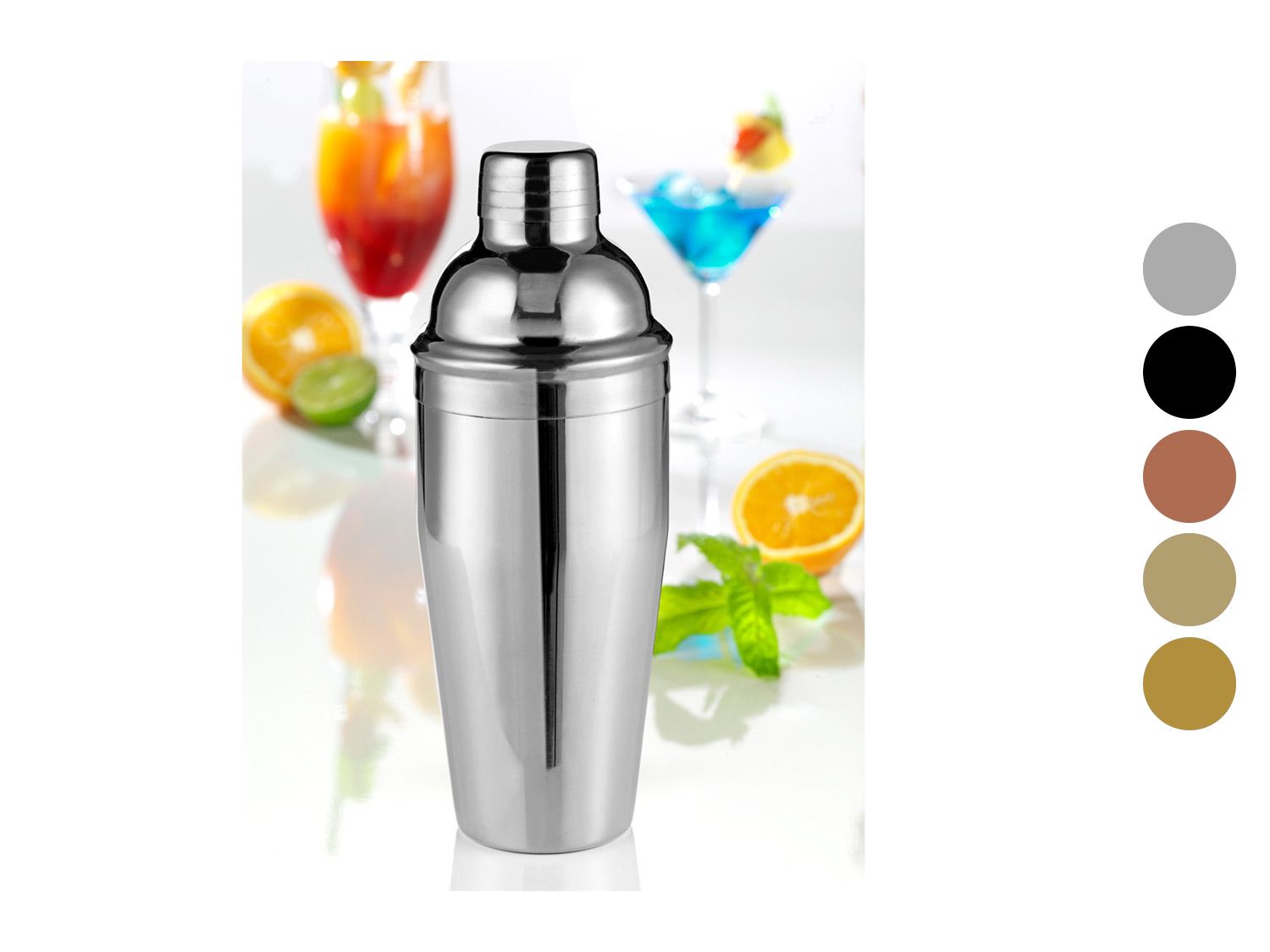 Esmeyer Shaker à cocktails en acier inoxydable d’une contenance d’env. 750 ml