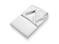 Un protège-matelas blanc avec une housse
