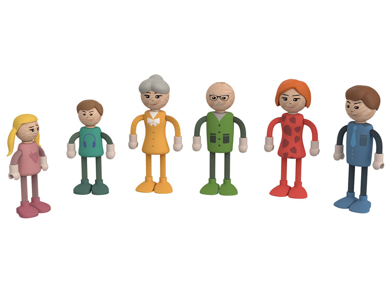 Aller en mode plein écran : Playtive Meubles miniatures avec figurines et accessoires en textile - Image 1