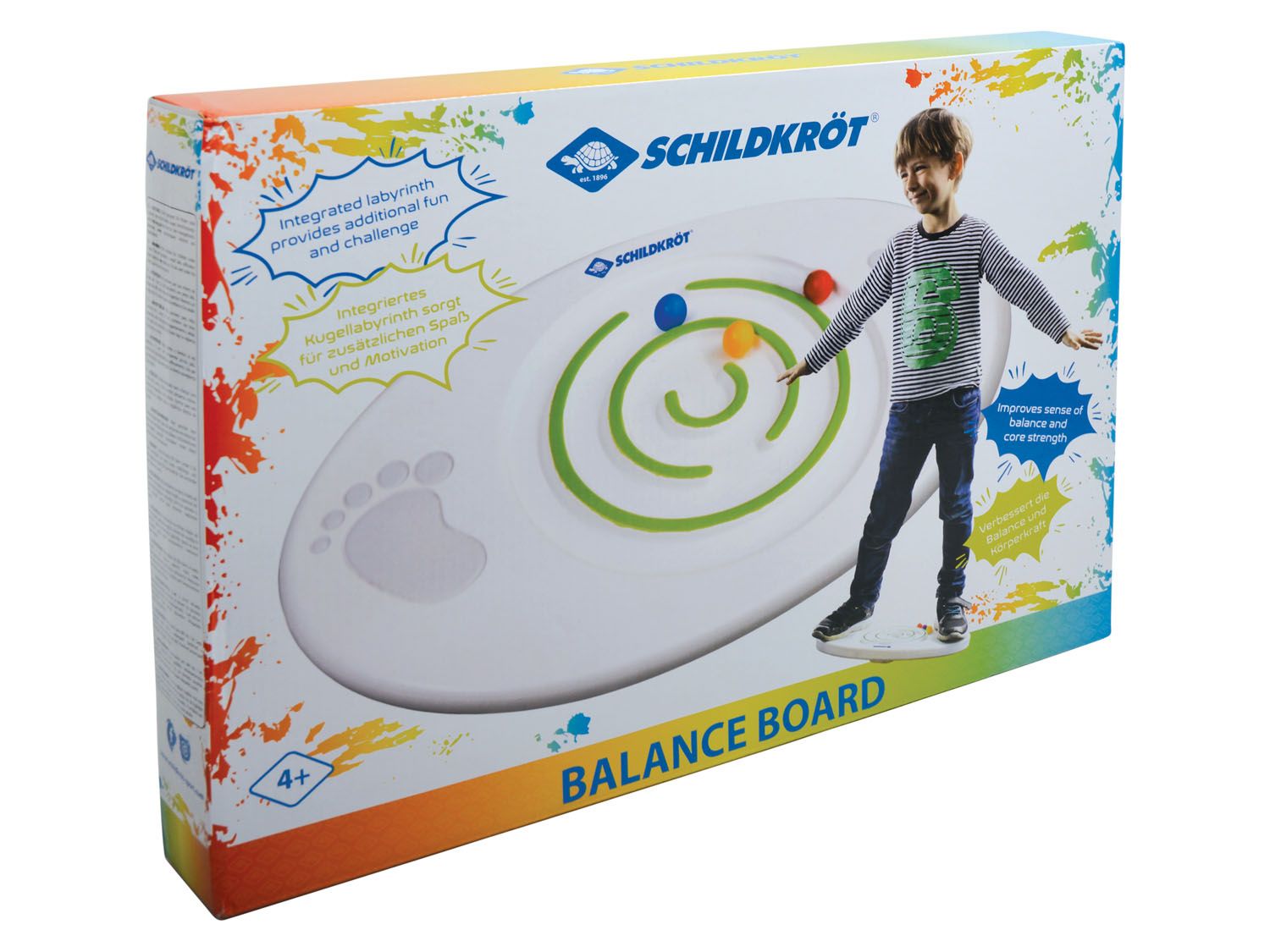 Schildkröt Planche Enfants, avec Labyrinthe de Balle Intégré