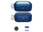 Un spa gonflable Lay-Z-Spa avec un couvercle, une pompe et un filtre.