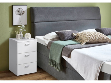 FMD Set de 2 tables de chevet avec 3 tiroirs boxspring