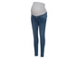Jeans skinny bleu foncé pour femmes enceintes.