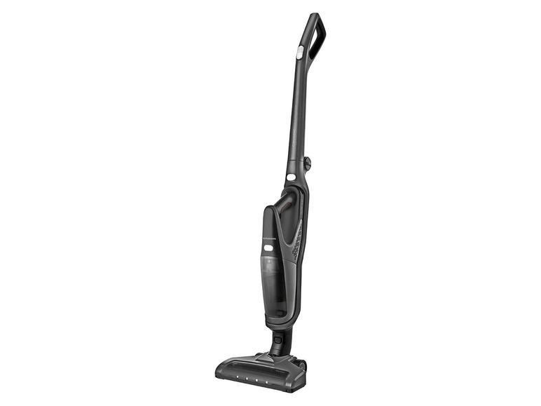 Un aspirateur balai GRUNDIG noir.