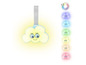 Un nuage jaune avec un visage qui éclaire, avec 6 options de couleurs