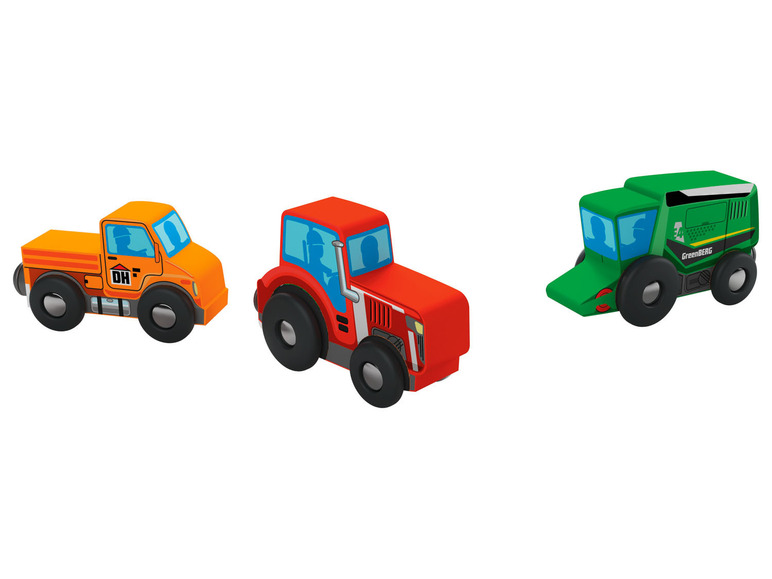 Aller en mode plein écran : Playtive Set de véhicules en bois, 3 pièces - Image 8