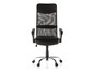 Chaise de bureau noire avec dossier en maille.