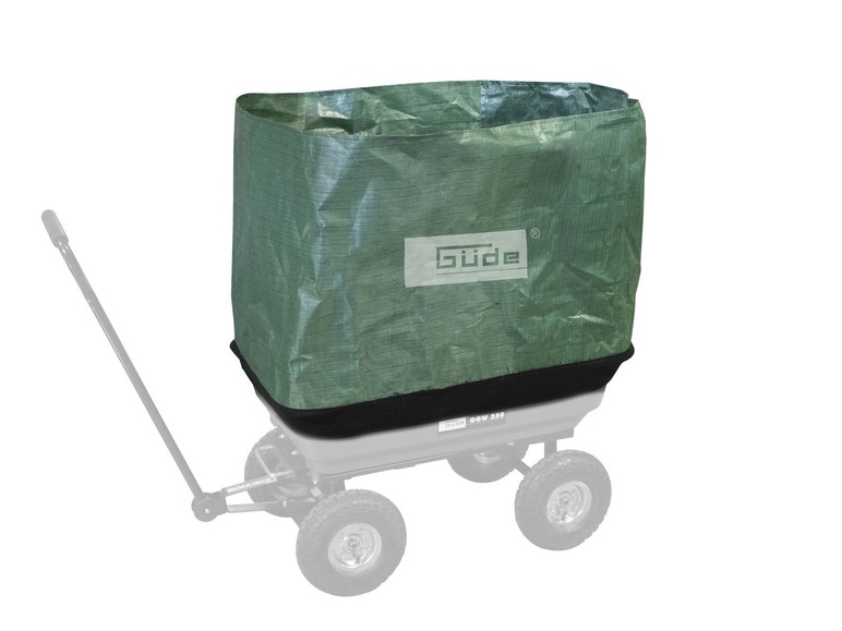 Une brouette verte GÜDE avec une housse