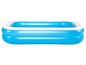 Piscine gonflable bleue pour enfants.