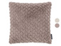 Un coussin moelleux, brun, de Magma avec une surface nervurée.