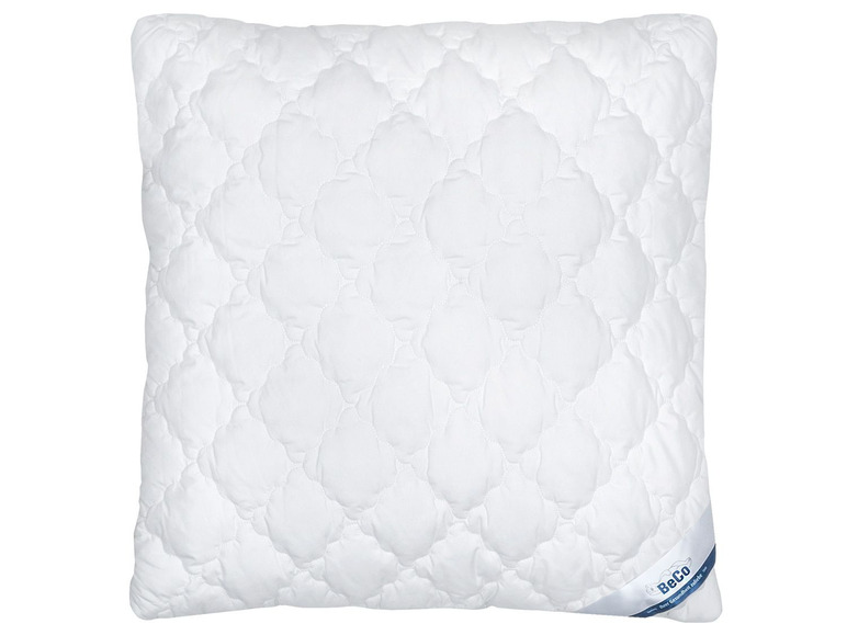 Un oreiller blanc matelassé de la marque Beco.