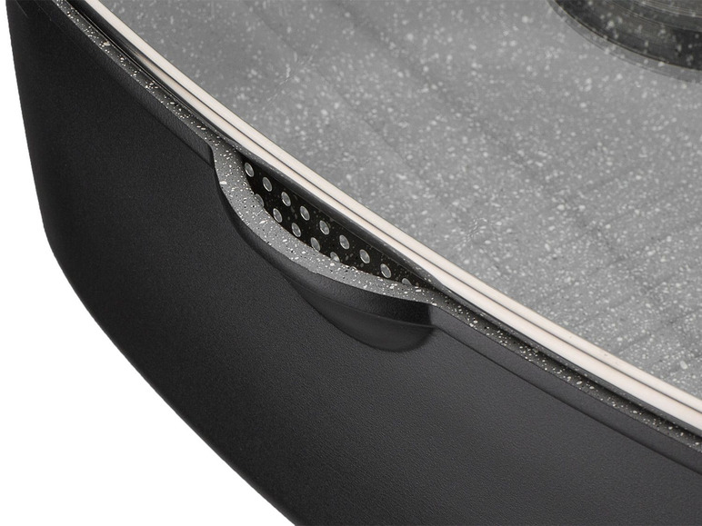 Aller en mode plein écran : GSW Sauteuse universelle Gourmet Granit 33 x 21 cm avec pince à servir de 30 cm - Image 5