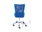 Chaise de bureau bleue avec dossier en mesh