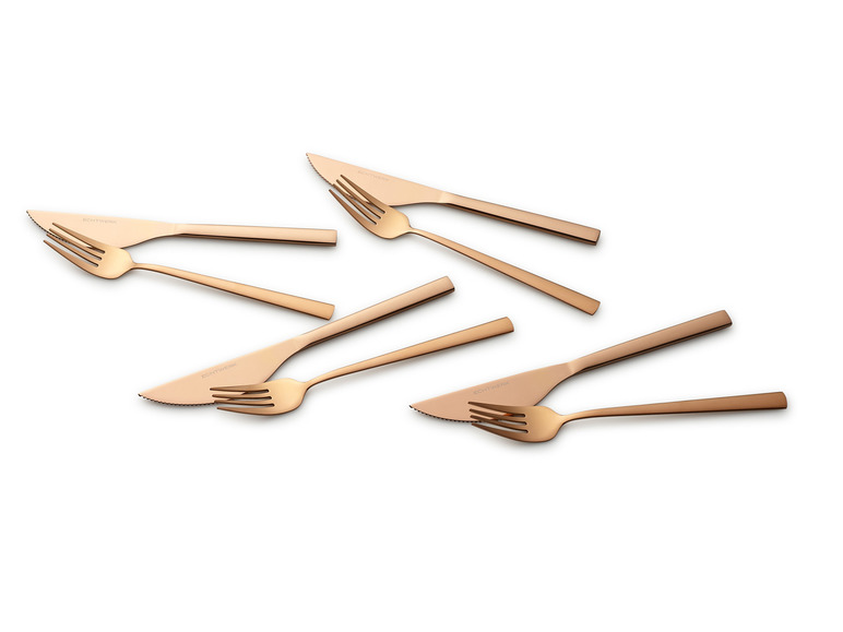 Couteaux et fourchettes ECHTWERK en or rose