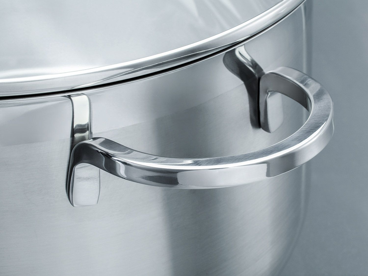 Batterie de cuisine Induction GSW ALARA Acier inoxydable massif 1810 14 pièces - vue 5