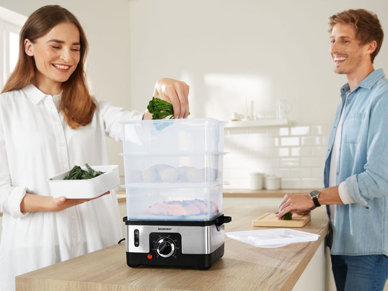 Aller en mode plein écran : SILVERCREST® KITCHEN TOOLS Cuiseur vapeur SDG 950 C3, 950 W - Image 2