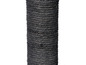 Un poteau recouvert de corde noire pour un griffoir à chat.