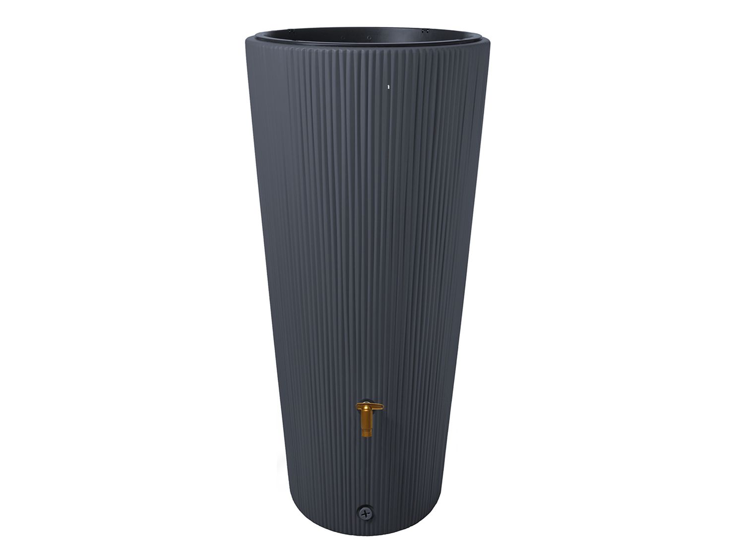 4rain Récupérateur d'eau de pluie VASO 2in1 Decor, 220 L (gris graphite)