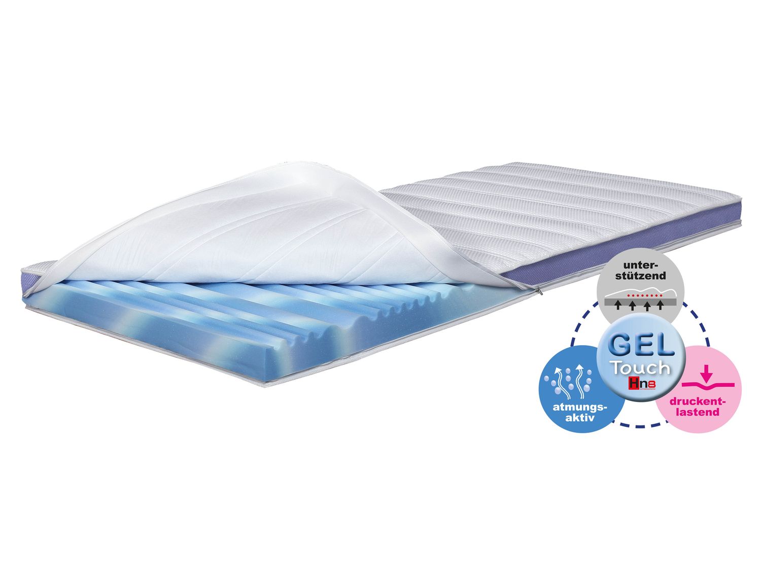 Hn8 Schlafsysteme Surmatelas Surf 100, 7 zones, H2