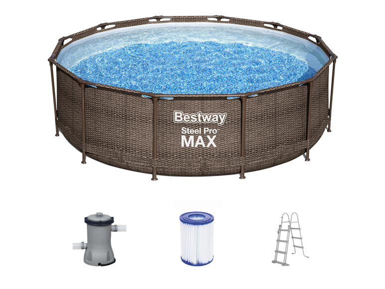 Aller en mode plein écran : Bestway Kit piscine hors sol Steel Pro Max™, avec pompe de filtration - Image 10