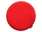 Assise de chaise ronde rouge de Magma.