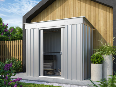 Globel Abri de jardin à toit monopente Skillion, 1,93 m2 ou 2,06 m2