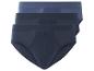 Trois slips bleu foncé