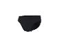 Slip de bain noir pour homme avec taille élastique.