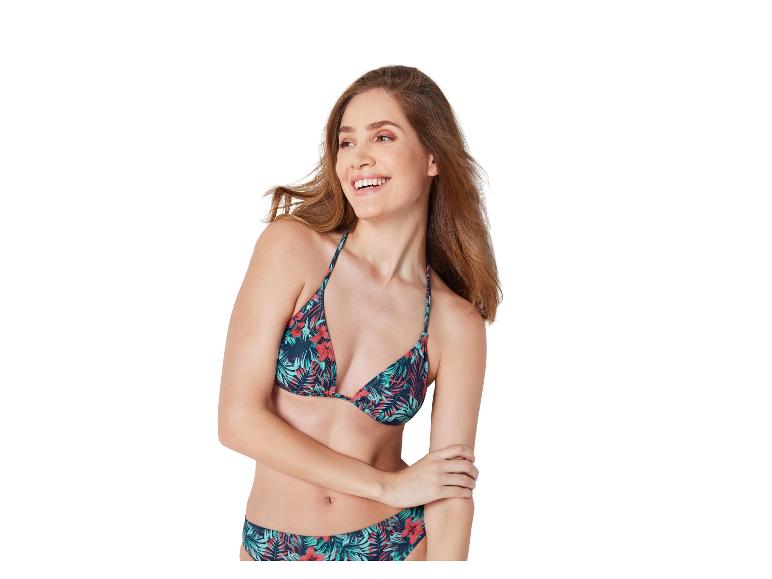 Maillot de bain deux pièces, motif tropical.
