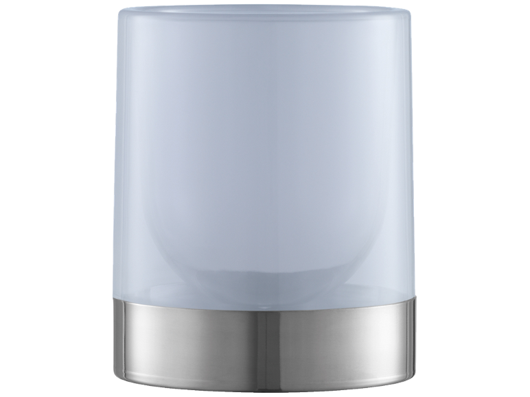 Lampe de table moderne en verre dépoli avec socle en métal