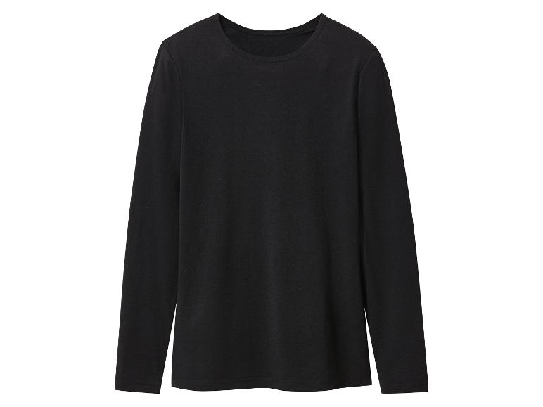 T-shirt noir simple à manches longues