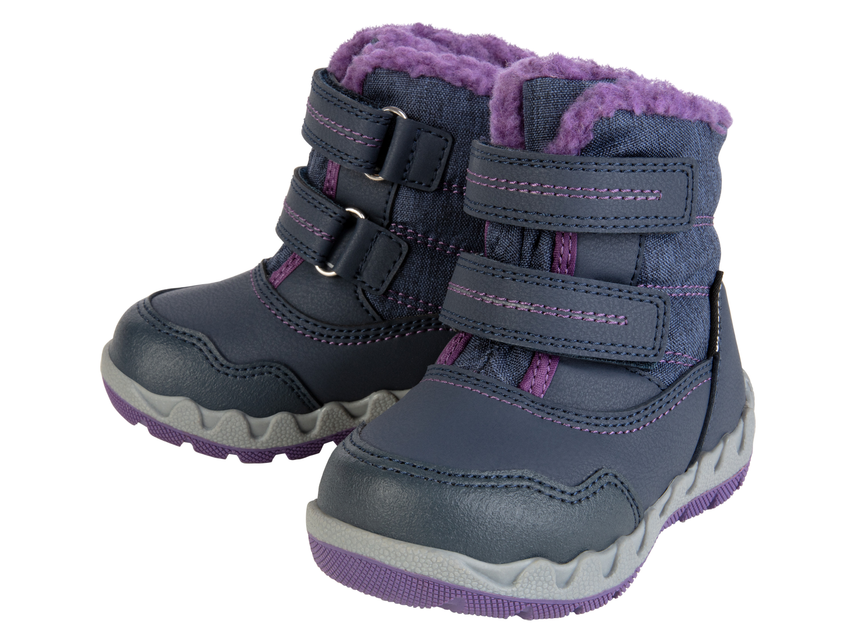 lupilu® Bottes d'hiver bébé (bleu foncé/lilas, 22)