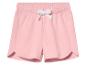 Short rose avec cordon blanc