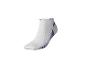 Chaussette courte blanche avec détails bleus