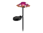 Lampe solaire décorative en forme de champignon.