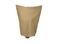 Une housse de protection beige pour un pot de fleurs.