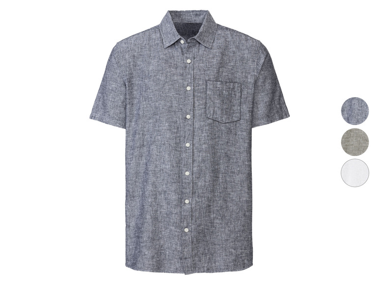 Aller en mode plein écran : LIVERGY® Chemise en lin homme - Image 1