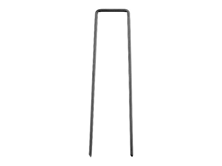 Piquet métallique en forme de U pour fixer les tuyaux d'arrosage ou les câbles