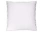 Oreiller blanc simple avec bordure grise.