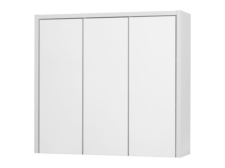 Aller en mode plein écran : LIVARNO home Armoire de salle de bain avec miroir Oslo, 65 x 60 x 17 cm, blanche - Image 1