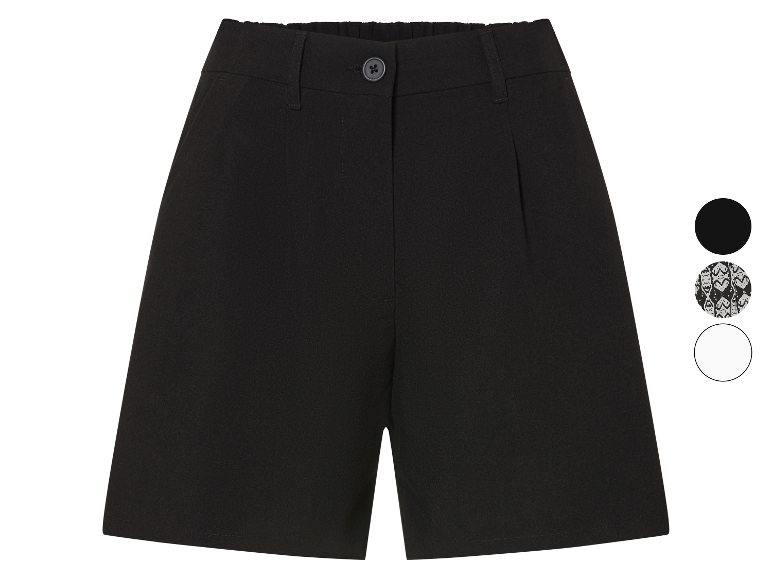Shorts noirs pour femmes avec options de couleur.