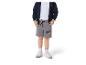 Ensemble enfant : sweat à capuche zippé bleu marine et short gris avec imprimé « 95 » et voiture