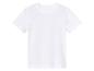 T-shirt blanc à manches courtes.