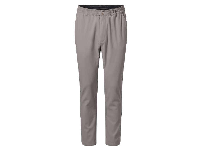 Pantalon homme gris avec taille élastique.