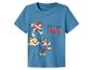 T-shirt bleu pour enfants avec imprimé chiots et le texte 'Chillin' with my Pups'.