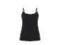 Débardeur noir à fines bretelles pour femme