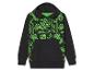 Sweat à capuche noir Minecraft pour enfant, motif Creeper.