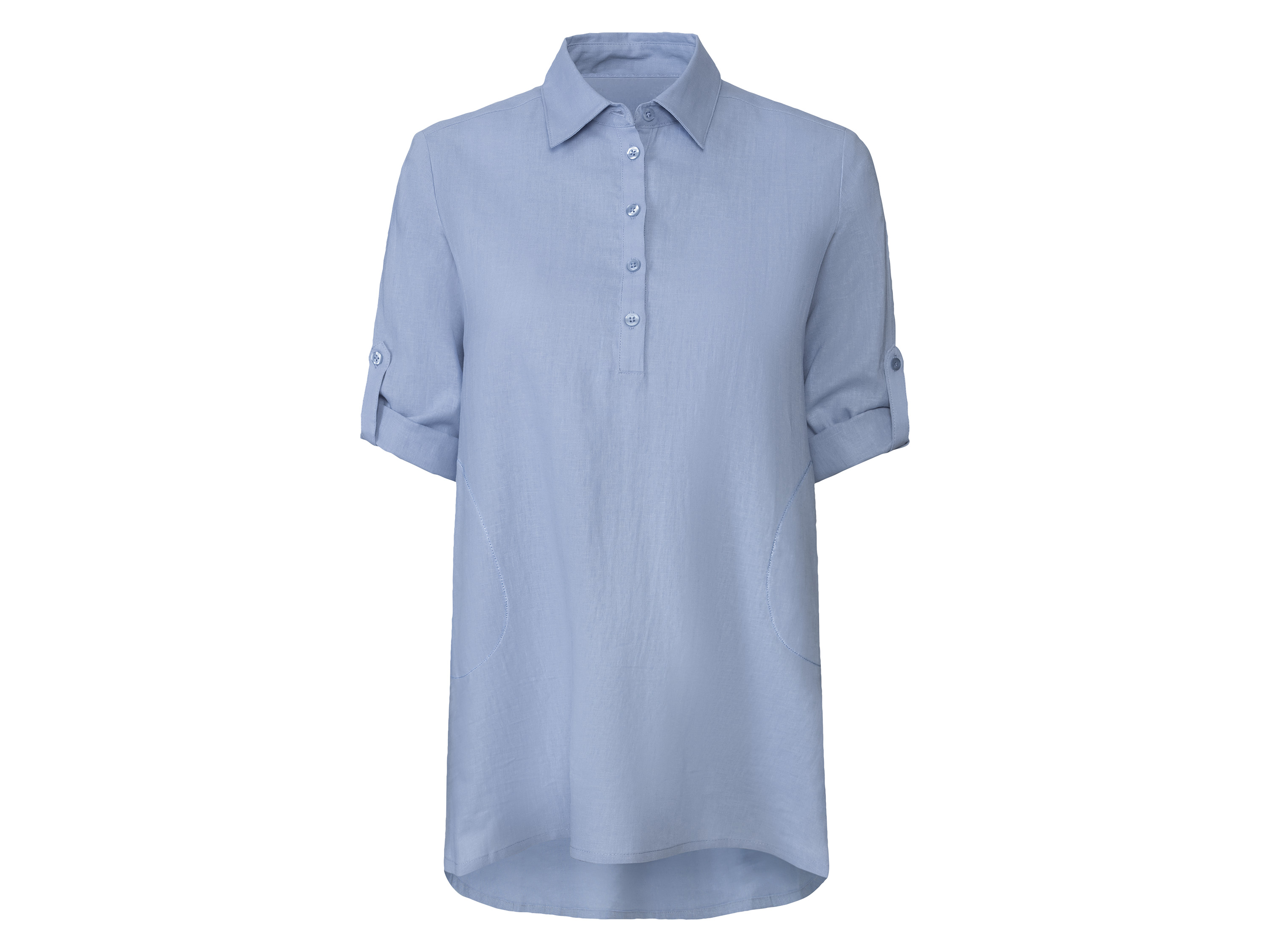 esmara® Robe en lin femme (bleu)